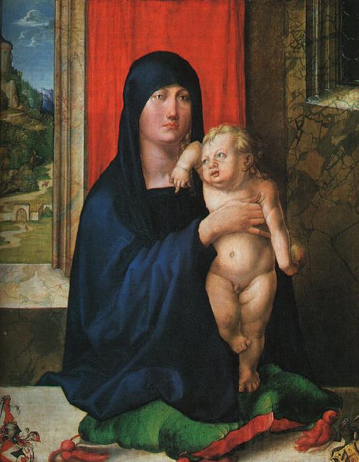 Albrecht Durer Madonna and Child_y Norge oil painting art